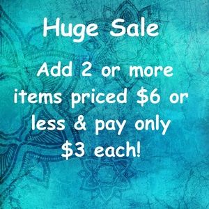 $3 Each When You Bundle 2 Items $6 or Less